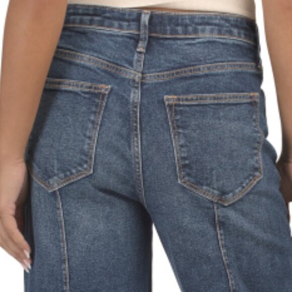 NEW DRIFTWOOD JEANS Pintuck Wide Cuff Jeans in dark wash for women 1125 6m3 - Picture 5 of 5